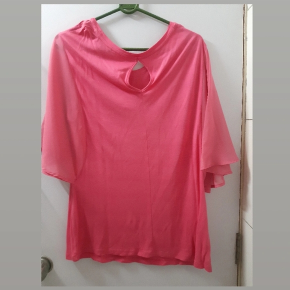 Fixed price Party wear top with mesh sleeves - Picture 2 of 3